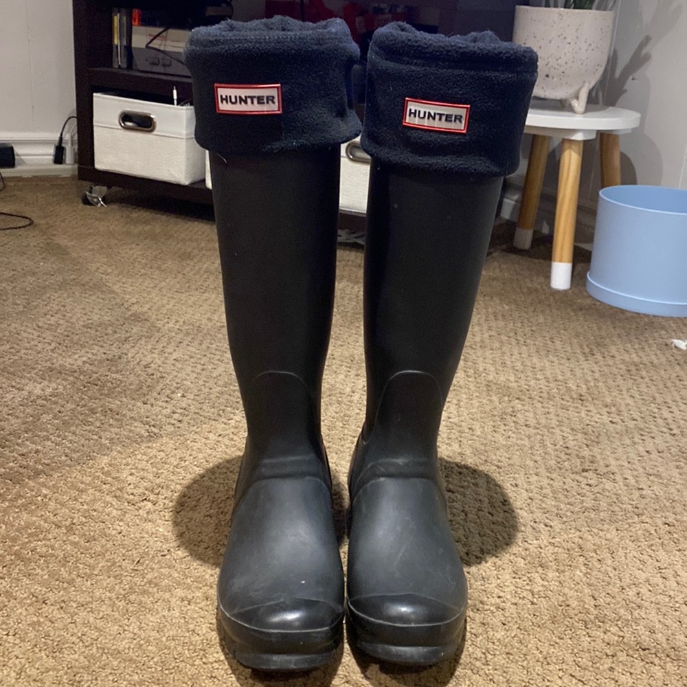 Hunter - Women's Original Tall Back Adjustable Rain Boot